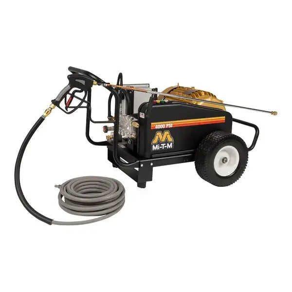 Mi-T-M CW Premium Series Cold Water Pressure Washer – CW-4004-1ME3, Electric Belt Drive