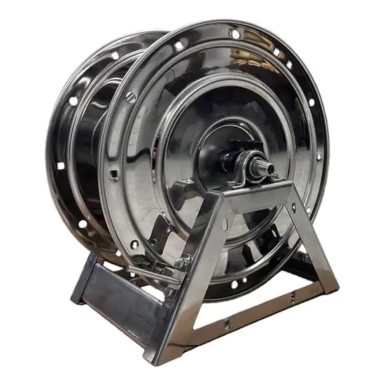 Centurion 150' A-Frame Stainless Steel Hose Reel with Swivel – 3/8", 5000 PSI, 300°F