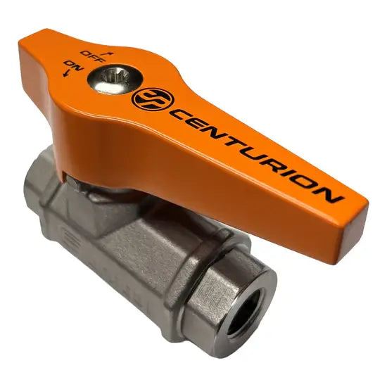 Centurion EZ Turn Ball Valve – 3/8", 5000 PSI, 250°F Pressure Washer Valve