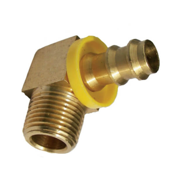 Pressure-Pro 27290-06-04 Push-Lock 90° Elbow Hose Barb – 3/8" Barb x 1/4" MPT