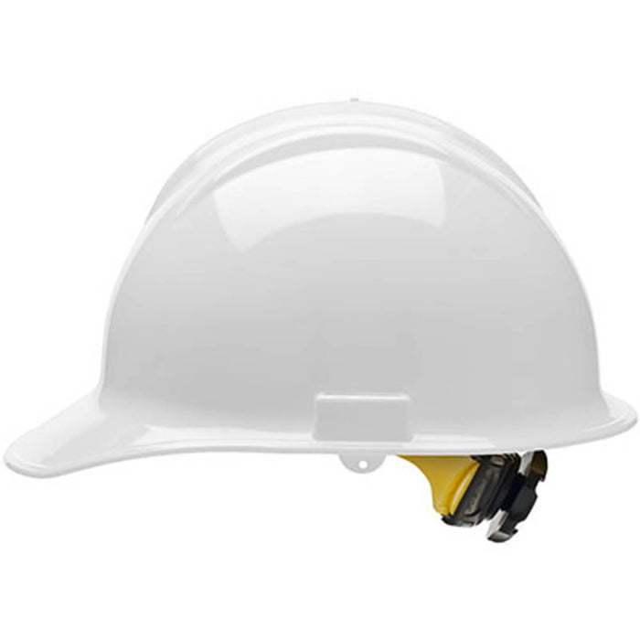 Bullard C30 Classic Series Hard Hat – 6-Point Flex-Gear Ratchet Suspension, Cotton Brow Pad, White