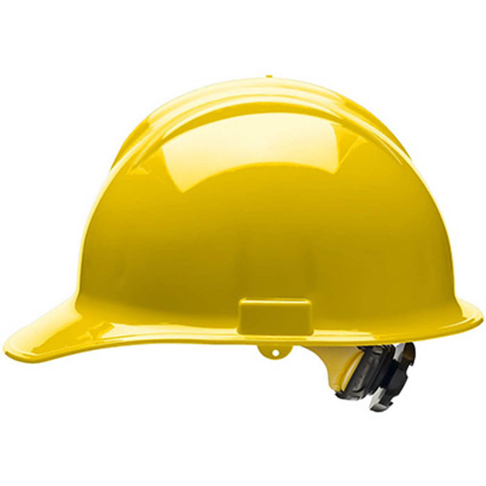 Bullard C30 Classic Series Hard Hat – Yellow, 6-Point Flex-Gear Ratchet Suspension w/ Cotton Brow Pad