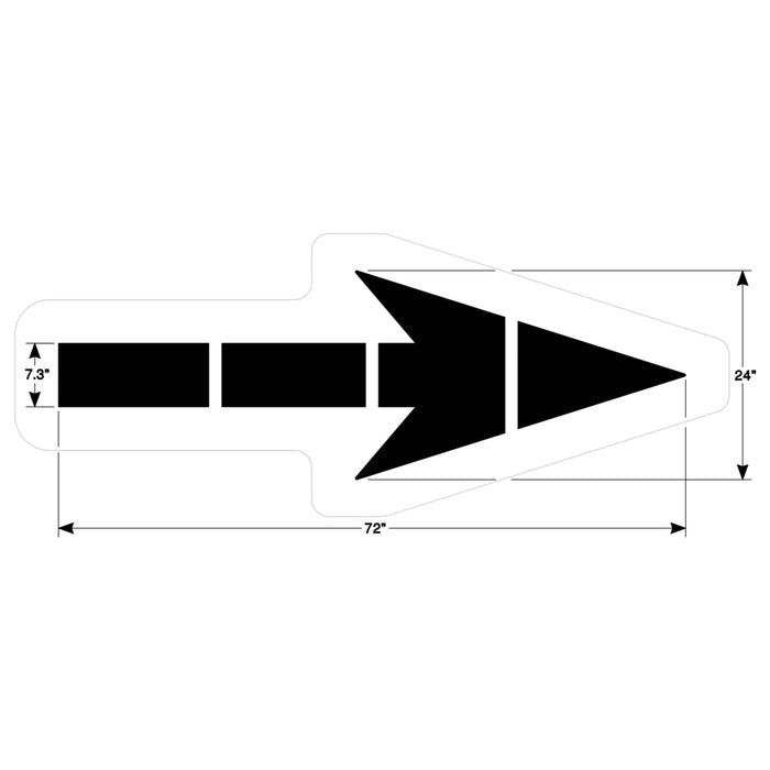 Straight Arrow Stencil