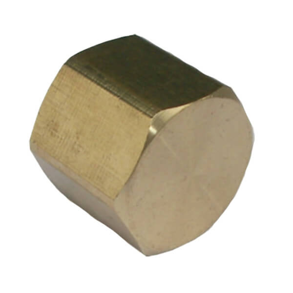 3129-04 Brass End Pipe Cap – 1/4" Female Pipe Fitting
