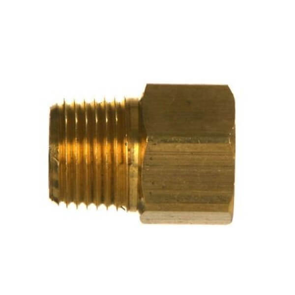 3200-04-02 Brass Adapter – 1/4" Female x 1/8" Male
