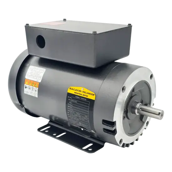 5 HP 3450 RPM C-Face Electric Motor 3/4" Shaft ODP 230V – Baldor Spec OEM Replacement Part