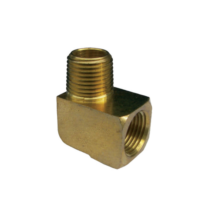 3400-04-04 Brass 90° Street Elbow – 1/4" Male x 1/4" Female