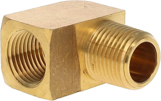 3400-08-08 Brass 90° Street Elbow – 1/2" Male x 1/2" Female
