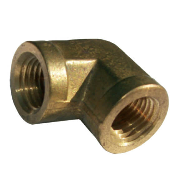 3500-04-04 Brass 90° Elbow – 1/4" Female Pipe Fitting