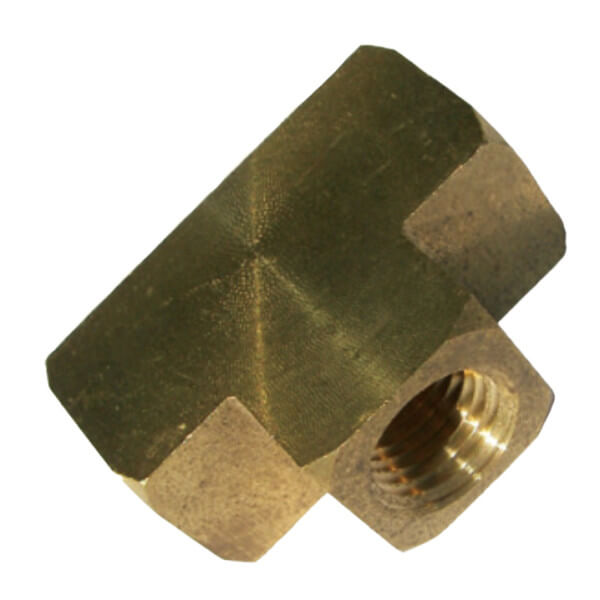 3700-02-02-02 Brass Tee – 1/8" Female Pipe Fitting
