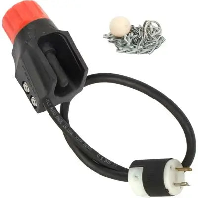Repairable Electric Remote Control Switch – Deadman Handle w/ Ball & Chain – 2-Prong Male Connector