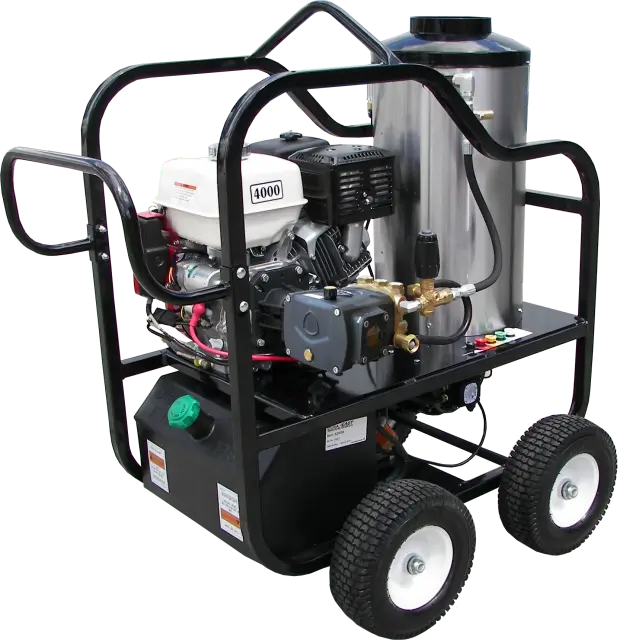 Pressure-Pro 4012-10A Pressure Washer – 4-Wheel Portable, 4.0 GPM @ 4000 PSI, Honda GX390 Gas Engine, AR RRV4G40D-F24 Pump