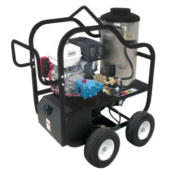 Pressure-Pro 4012-10C Pressure Washer – 4-Wheel Portable, 4.0 GPM @ 4000 PSI, Honda GX390 Gas Engine, CAT 66PPX40GG1 Pump