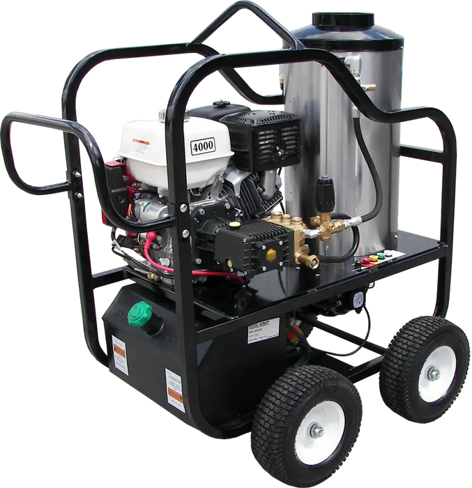 Pressure-Pro 4012-17G Pressure Washer – 4-Wheel Portable, 4.0 GPM @ 4000 PSI, Honda GX390 Gas Engine, HP HP4040 Pump