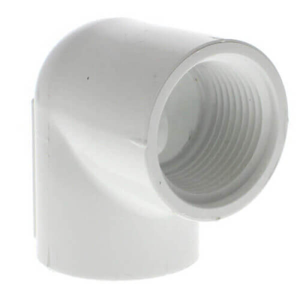 408-010 PVC 90° Elbow – 1" NPT Female x Female