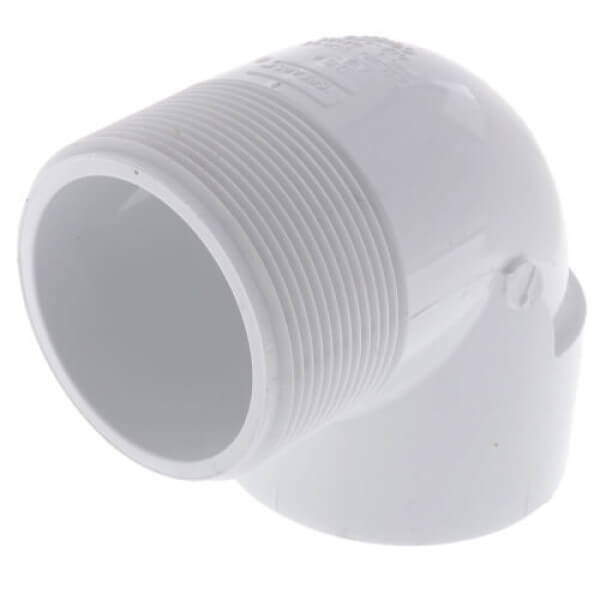 412-020 PVC 90° Street Elbow – 2" MPT x FPT