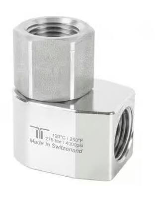 Mosmatic 43.458 WDE 90° Rotary Union Swivel – 1/2" FNPT x 1/2" FNPT Stainless Steel