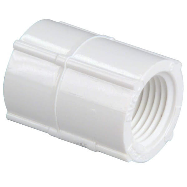 430-005 PVC Pipe Coupling – 1/2" FPT x 1/2" FPT