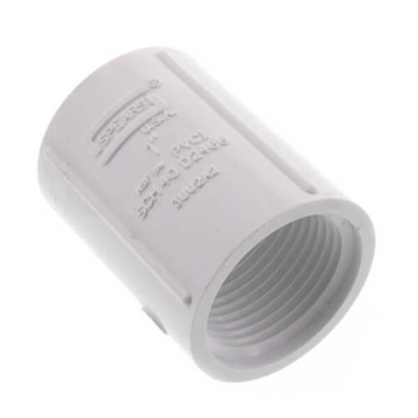 430-010 PVC Pipe Coupling – 1" FPT x 1" FPT