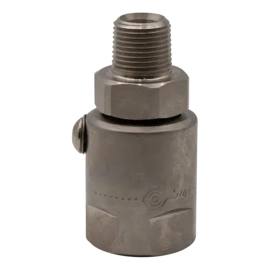 Super Swivels 1224 Inline Pressure Washer Swivel – 1/2" MPT x 1/2" FPT, 5000 PSI