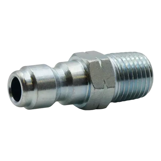 Quick Connect Plug 3/8" MNPT Zinc-Plated Steel – OEM Replacement Part