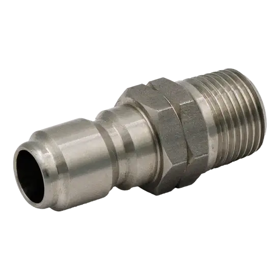 Stainless Steel Quick Connect Plug 3/8" MNPT 7500 PSI – OEM Replacement Part