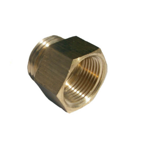 Pressure-Pro 507-12-12 Garden Hose Solid Fitting – 3/4" MGH x 3/4" FPT