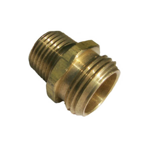 Pressure-Pro 508-12-08 Garden Hose Solid Fitting – 3/4" Male GH x 1/2" MP