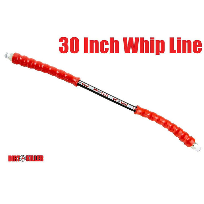 30" High Pressure Whip Line – 3/8" MNPT Swivel Crimp x 3/8" MNPT Swivel Crimp – OEM Replacement Part – 5200015