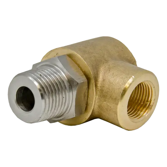 Brass Pressure Washer Swivel – 1/2" MPT x 3/8" FPT with Stainless Steel Stem, 4000 PSI