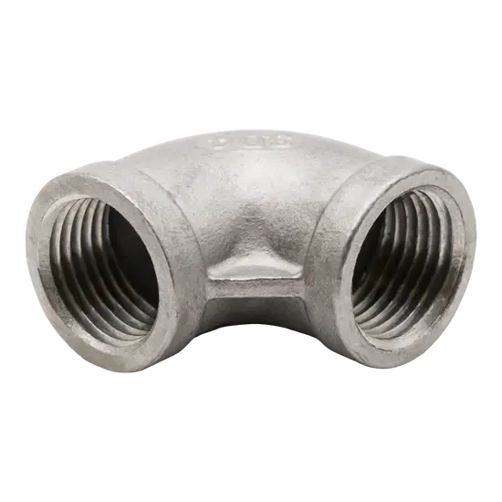 304 Stainless Steel 90° Elbow – 3/4" FPT Threaded Pipe Fitting, 150#