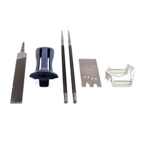 Husqvarna 596638901 3/8" Mini S93G File Kit – Chainsaw Chain Sharpening & Maintenance Tool Kit