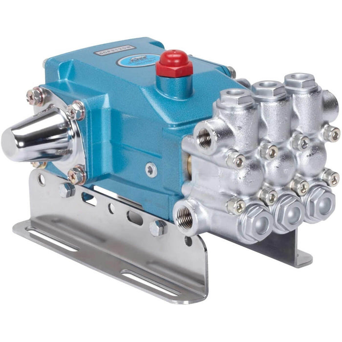 Cat Pumps 5CP2120W Triplex Pump – 4.0 GPM @ 2500 PSI, 950 RPM, Ceramic Plungers, D-End w/ W770 S-Valves