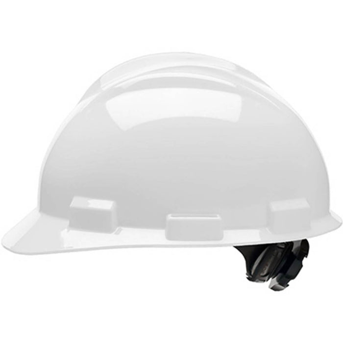 Bullard S61 Standard Series Hard Hat – 4-Point Flex-Gear Ratchet Suspension w/ Cotton Brow Pad, White