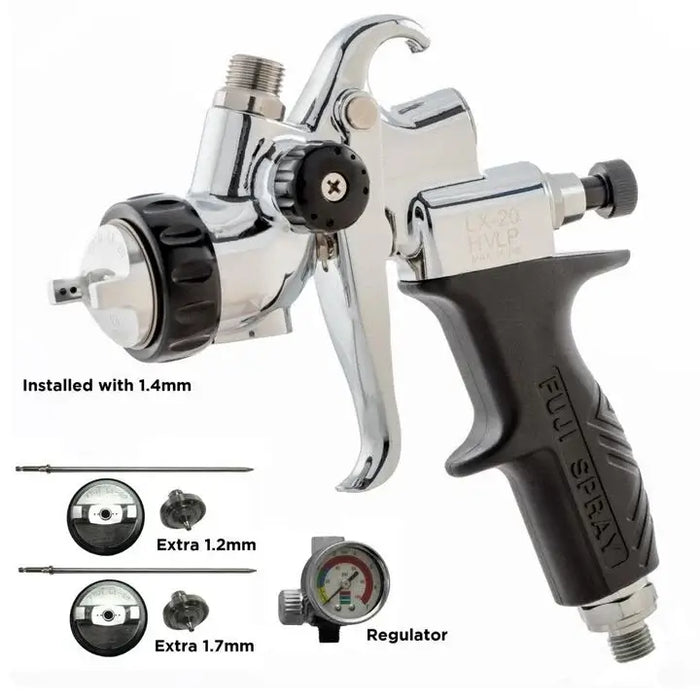 Fuji Spray LX-20 Gravity Spray Gun – 1.4mm No Cup + Kit