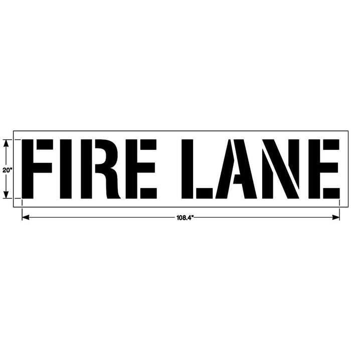 Fire Lane Pavement Stencil