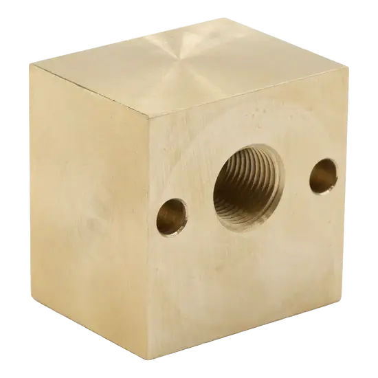 Brass Unloader Block 3/8" FPT x 3/8" FPT – OEM Replacement Part