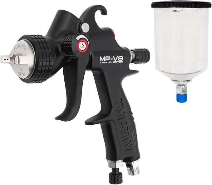 Fuji Spray 6876G-MP-V8-A MP-V8 Stealth Spray Gun – 1.3mm w/ 600cc Aluminum Cup
