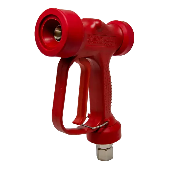 PA YG1365SR Red Wash-Down Spray Gun – Stainless Steel Swivel & Safety Pin
