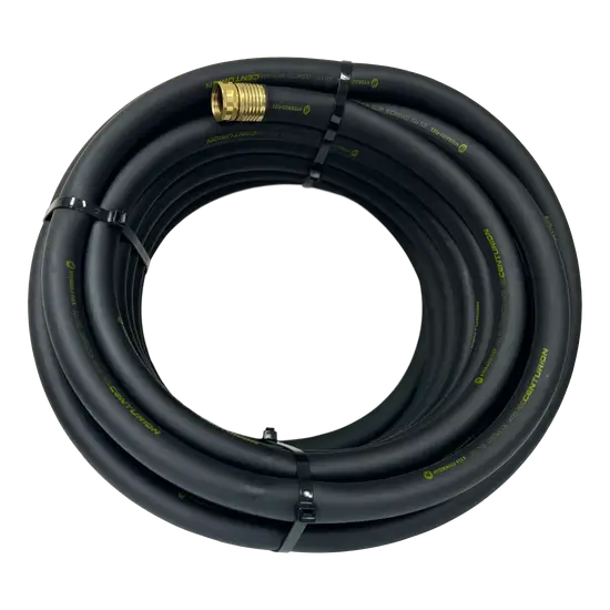Centurion Black Pressure Washing Hose – 100', 3/4", 300 PSI, 400°F