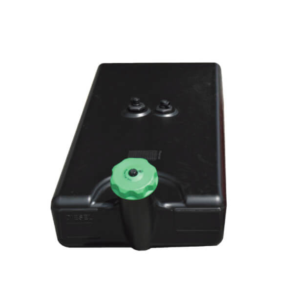 819145AE Diesel Fuel Tank – 12 Gallon Black Plastic w/ Cap
