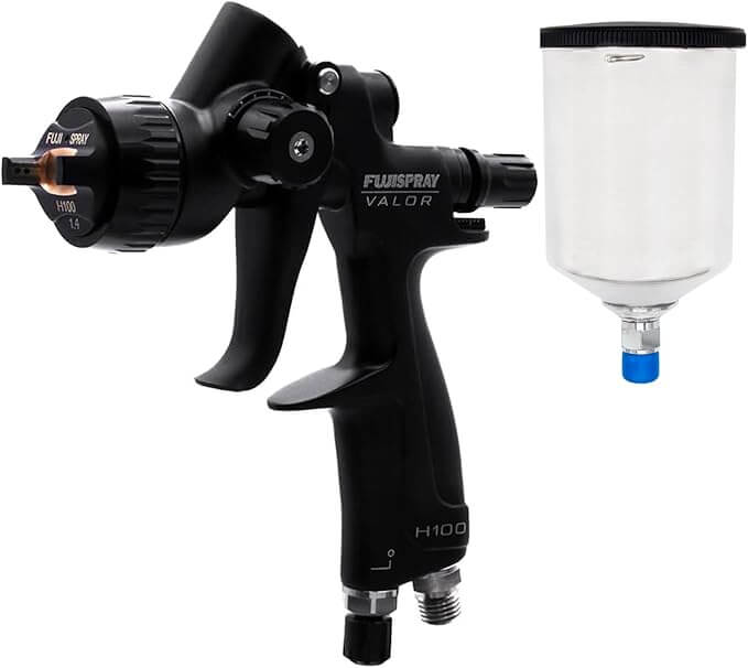 Fuji Spray 8277H-A VALOR H100 600cc Aluminum Cup – Gravity Feed Spray Gun Cup