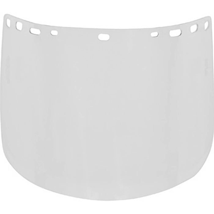 Bullard Polycarbonate Faceshield / Visor – 8" x 15" x .040" Clear Impact-Resistant Replacement Shield (Meets ANSI/ISEA Z87+ Requirements)
