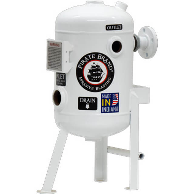 Pirate Brand 800 CFM Flange-Mounted Moisture Separator – 150 PSI (10.3 BAR), (2) 2″ Inlets × (2) 1-1/2″ Outlets, Painted Finish