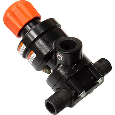 1-1/2" APV Abrasive Metering Valve – Urethane Sleeve | 1-1/4" NPT Blast Pot Connection