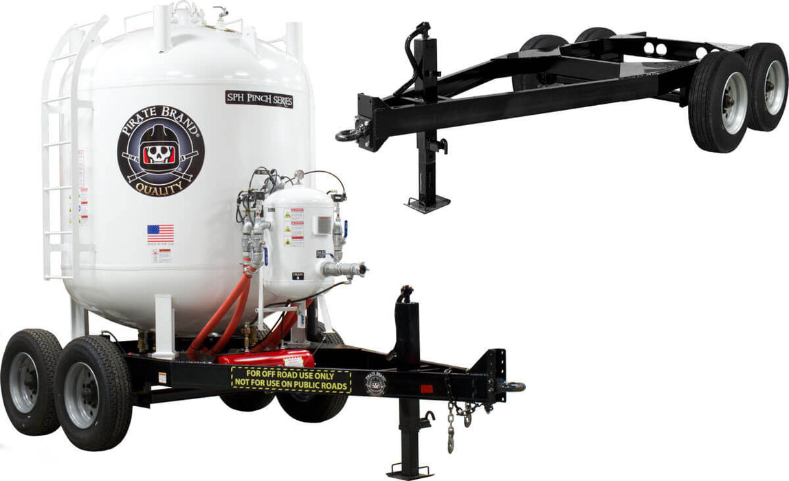 16K GVWR Yard Trailer – Torsion Axle Off-Road – Fits 5, 6 & 8 Ton Blast Vessels – Replaces Schmidt Axxiom 7139-260