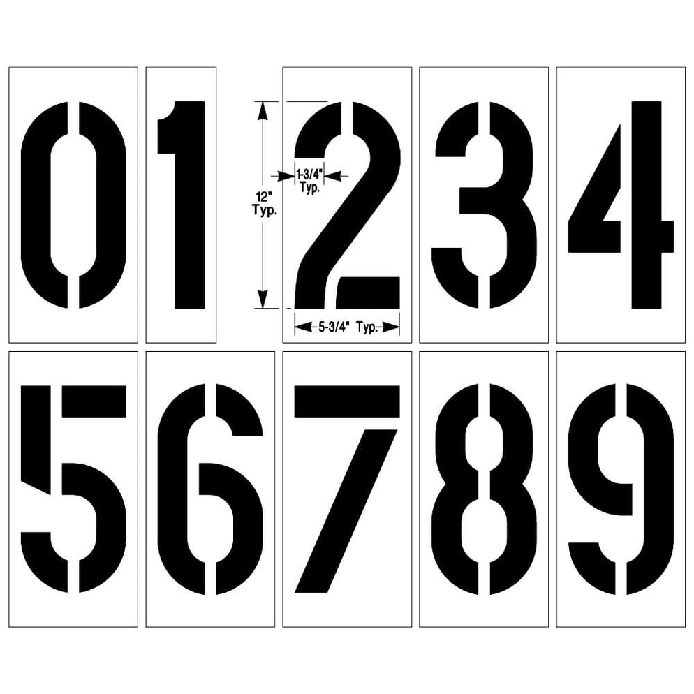 Number Stencil Kit — GeneralSprayers