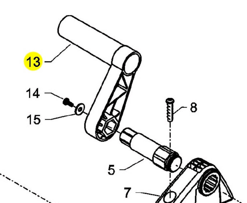 Kranzle Hose Reel Handle – OEM Replacement Part – 9748108