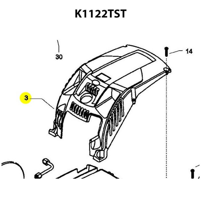 Kränzle Front Cover Plate for K1122TST – OEM Replacement Part – 97490072