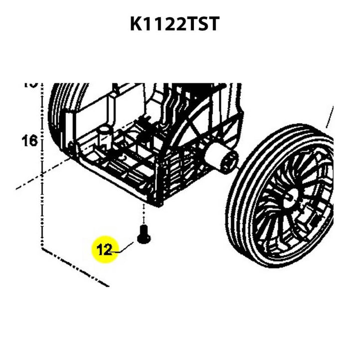Kränzle Axle Screw for K1122TST – OEM Replacement Part – 9749015